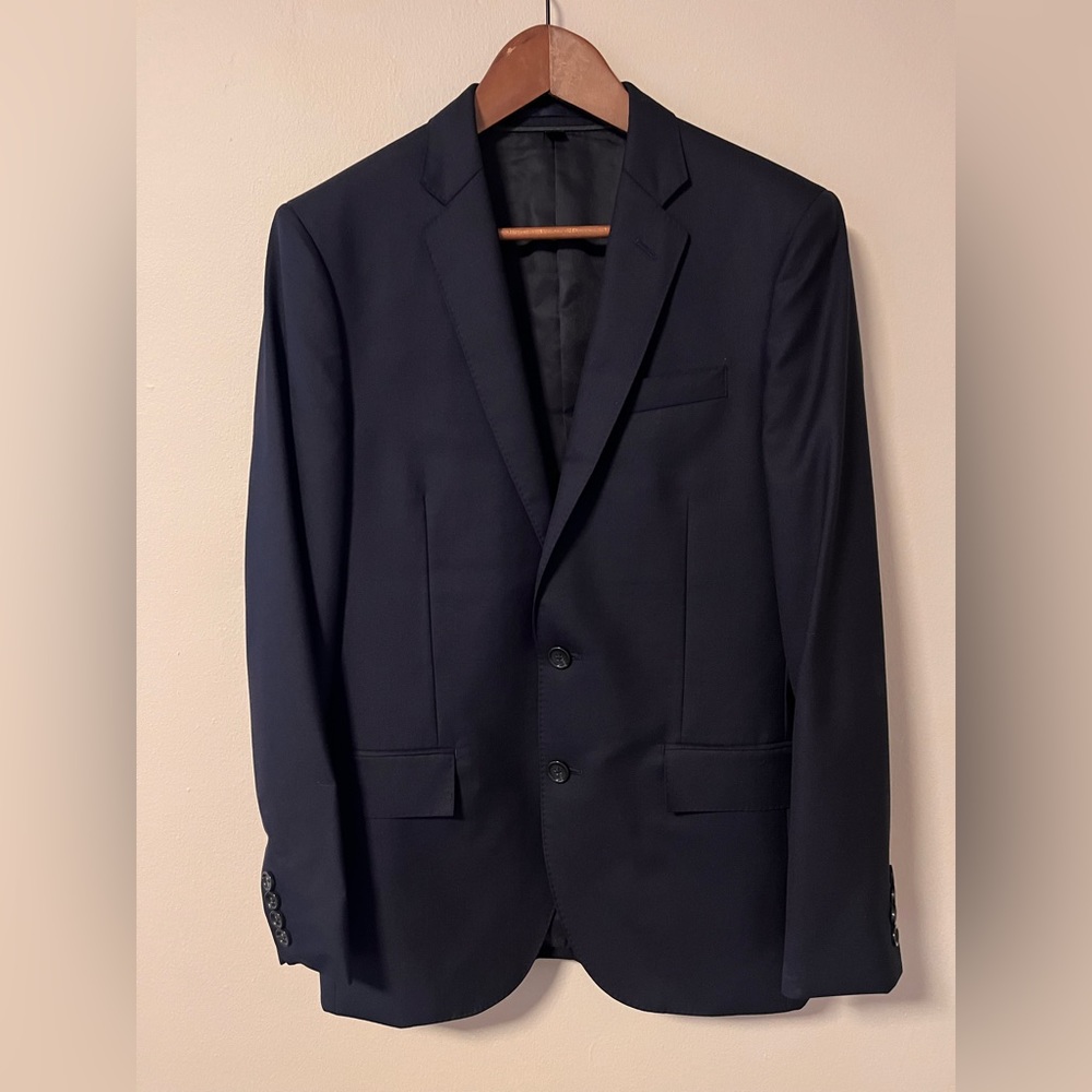 J. Crew navy Ludlow suit, 36S blazer and 30x30 pants, regular fit